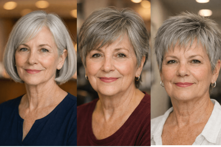19 Easy and Fresh Hairstyles for Older Women Over 60 With Gray Hair