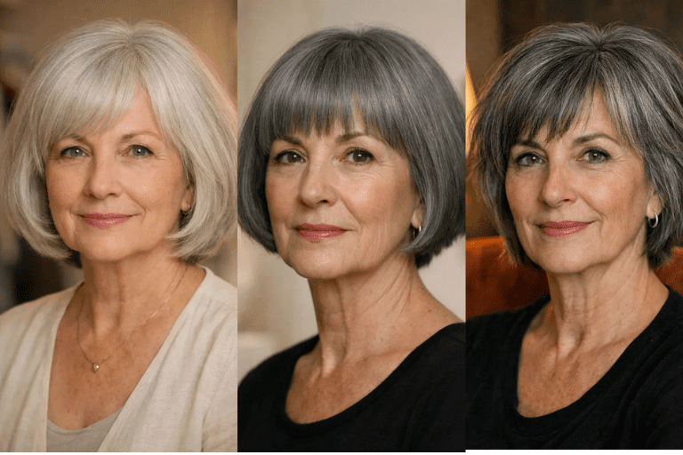 18 Short Bob Hairstyles for Older Women with Thick Hair for a Softer, Easier Shape