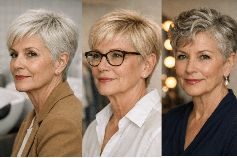 20 Flattering Short Hairstyles for Older Women With Thin Fine Hair that add Volume
