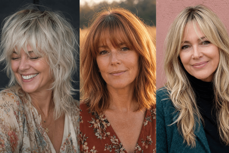 25 Hairstyles for Women Over 40 with Bangs That Feel Soft, Fresh, and Wearable