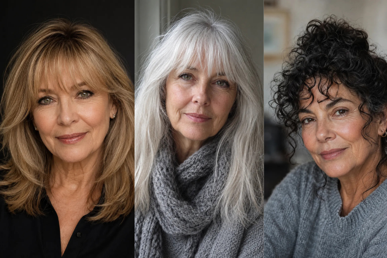 19 Soft Hairstyles with Bangs for Older Women That Frame the Face Beautifully