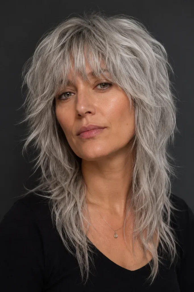 Silver wolf shag