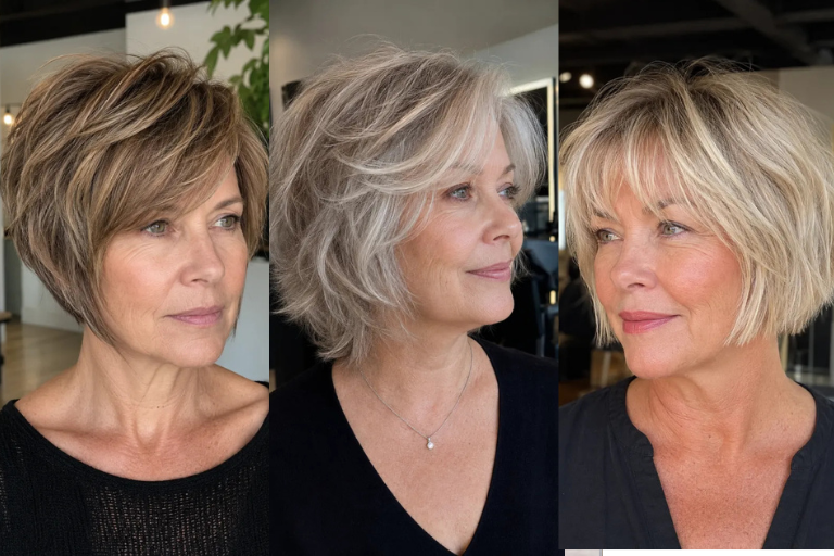 20 Short Shag Bob with Choppy Layers For Women Over 50